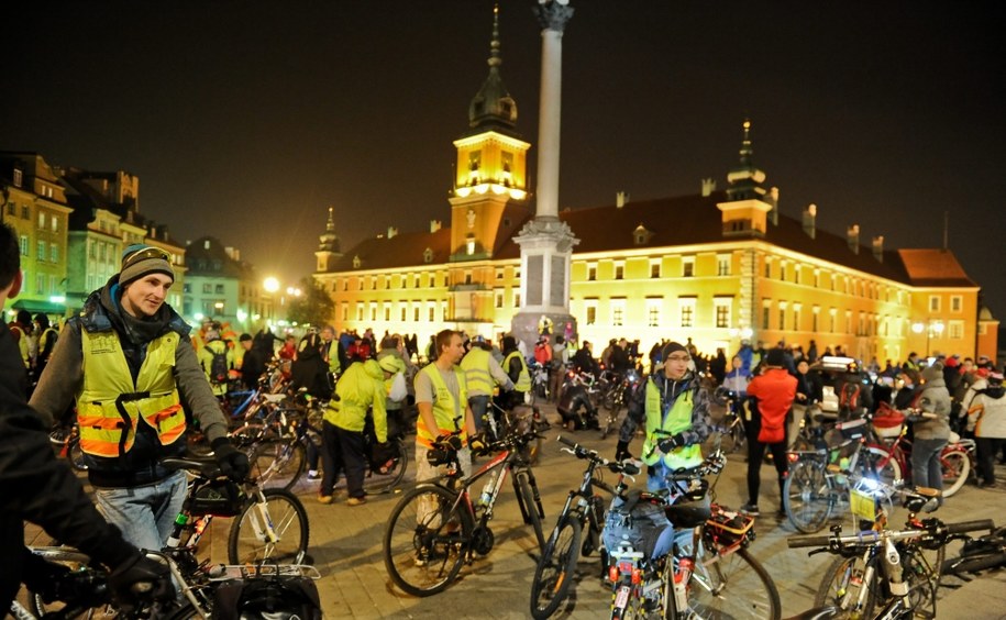 Ubiegłoroczna Masa Krytyczna w Warszawie /Marcin Obara /PAP