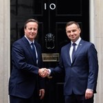 Uchodźcy i bezpieczeństwo – główny temat rozmów prezydenta Dudy z premierem Cameronem 