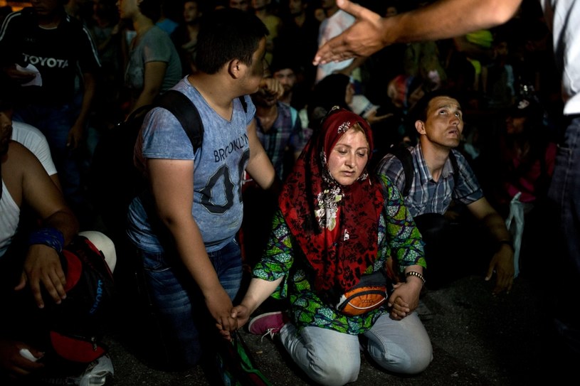 Uchodźcy na Lesbos /AFP