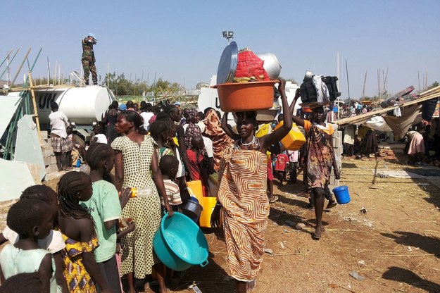 Uchodźcy na przedmieściach stolicy Sudanu Południowego - Dżuby / 	JULIO BRATHWAITE/UNMISS/HANDOUT   /PAP/EPA