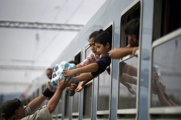 Uchodźcy na Węgrzech, fot. Zoltan Balogh /PAP/EPA