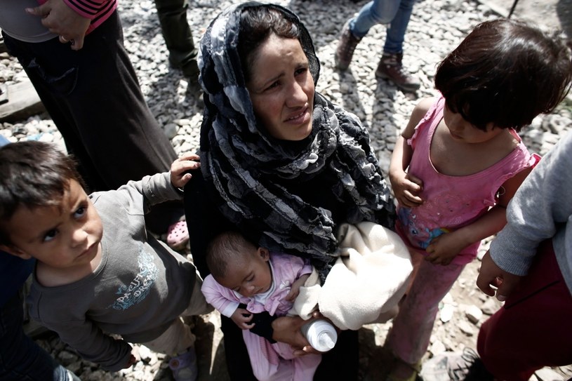 Uchodźcy w obozie w Idomeni (Grecja) /PAP/EPA