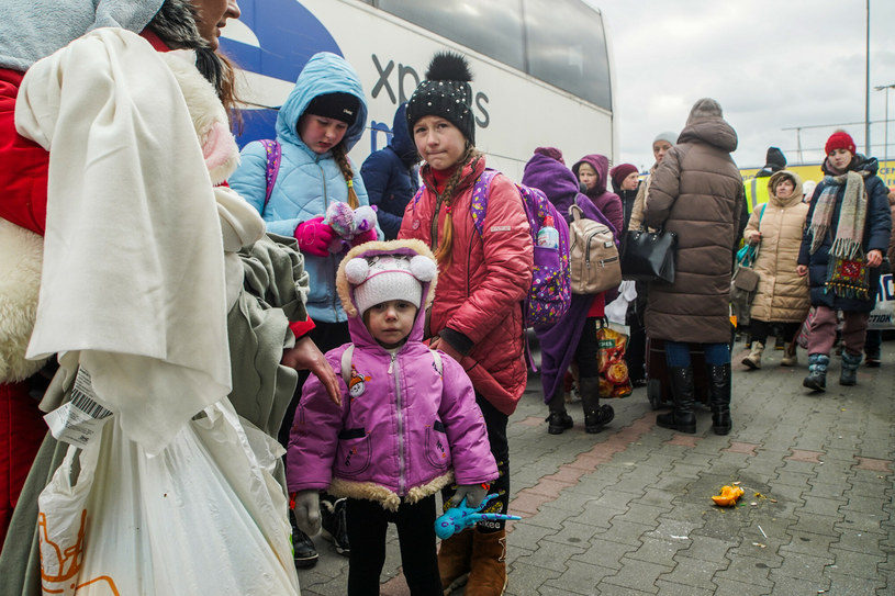 Uchodźcy z Ukrainy w Przemyślu /Jakub Kamiński   /East News