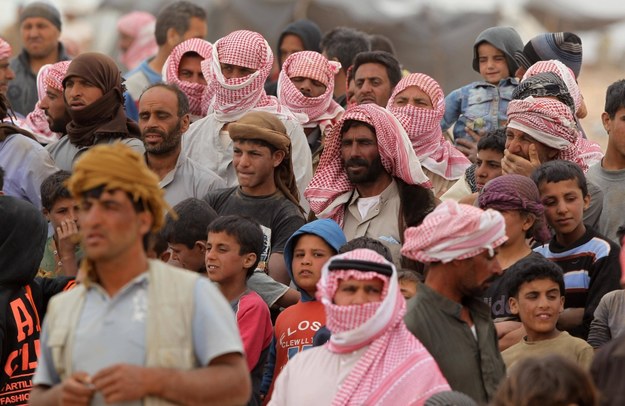 Uchodźcy /Mohammad Abu Ghosh /PAP/EPA