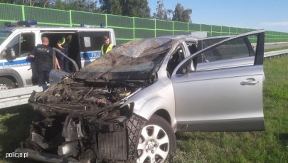Uciekli z miejsca wypadku na A1. Obaj mężczyźni formalnie zatrzymani