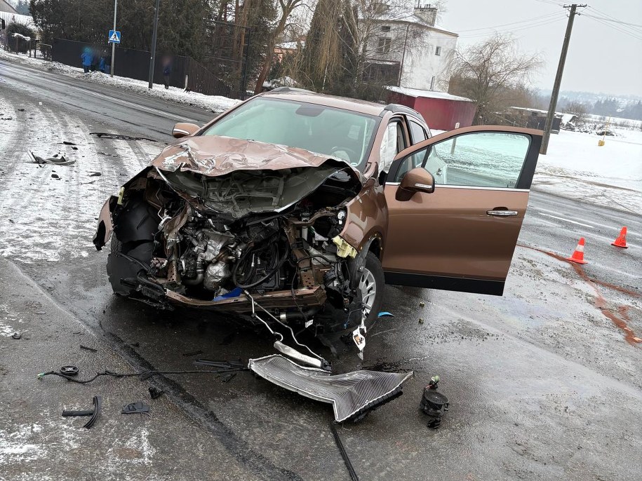 Ucierpiała kierująca samochodem osobowym /Podkarpacka Policja