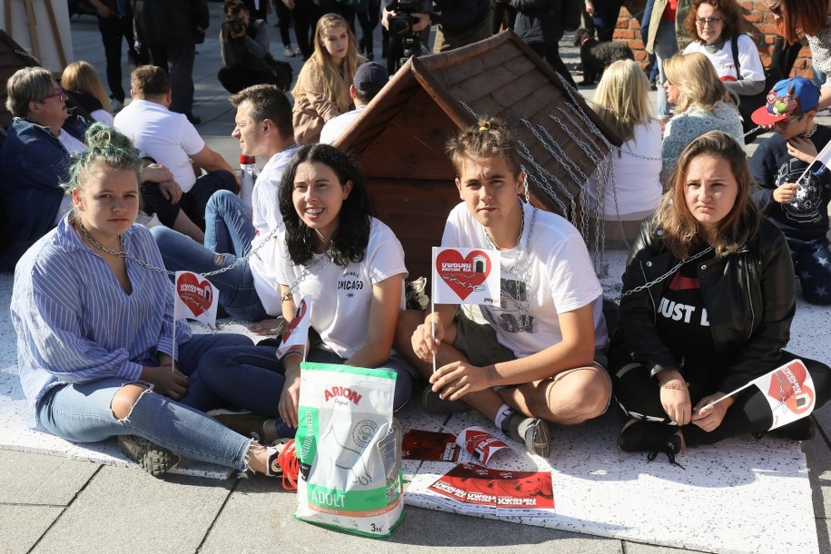 Uczestnicy akcji w Warszawie /Paweł Supernak /PAP