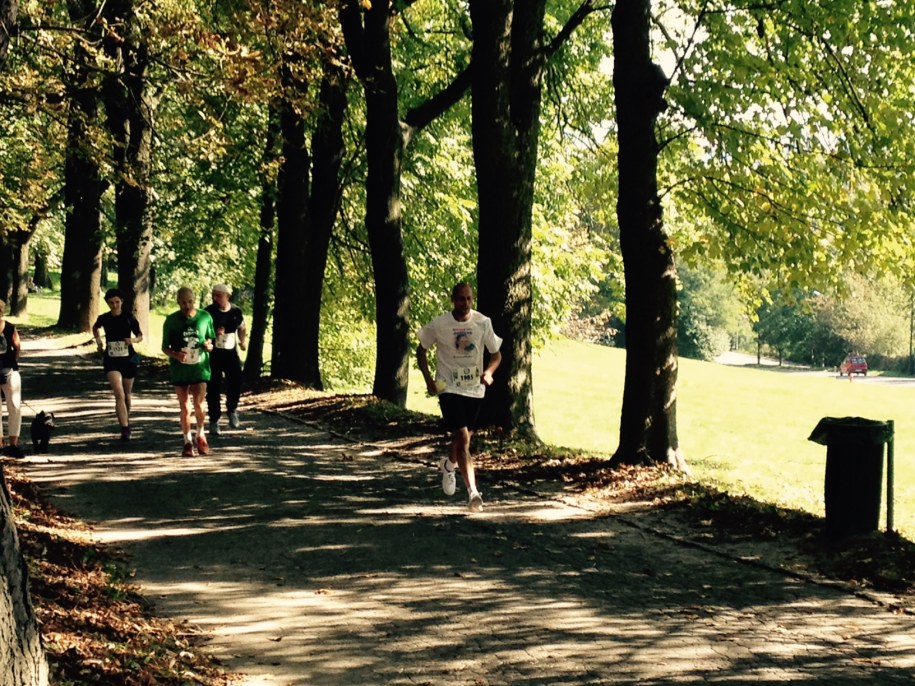 Uczestnicy biegu wbiegający na Kopiec Kościuszki /Magdalena Partyła /RMF FM