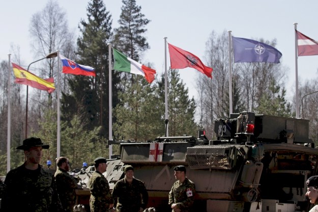 Uczestnicy ćwiczeń wojskowych NATO na Łotwie /	VALDA KALNINA /PAP/EPA