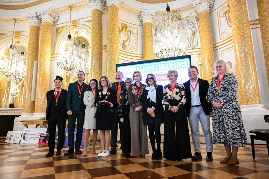 Uczestnicy gali finałowej Konkursu Nauczyciel Roku 2025 /Radek Pietruszka /PAP