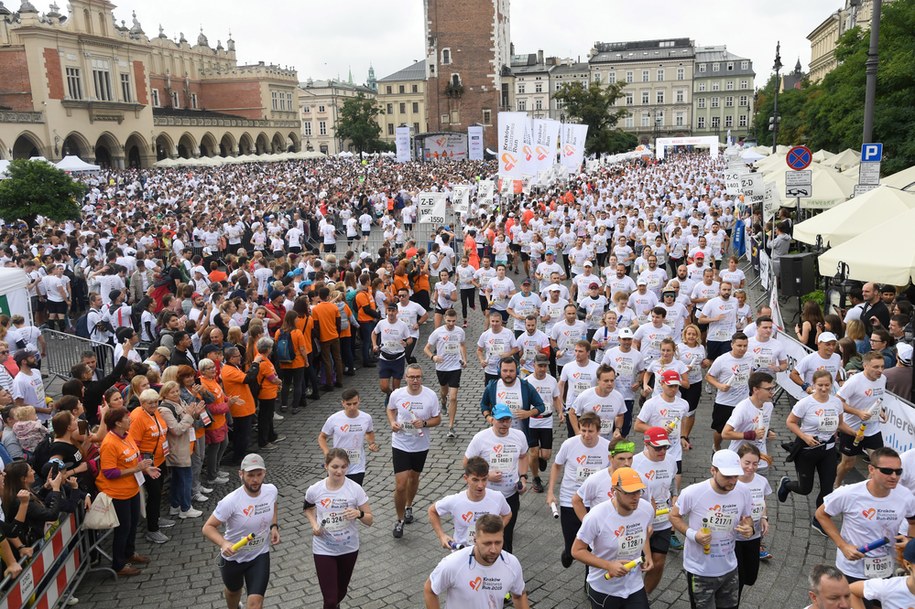Uczestnicy krakowskiej edycji Poland Business Run, zdj. archiwalne /Jacek Bednarczyk /PAP
