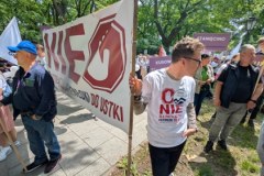 Uczestnicy manifestacji pod hasłem "Jestem ze wsi"