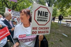 Uczestnicy manifestacji pod hasłem "Jestem ze wsi"