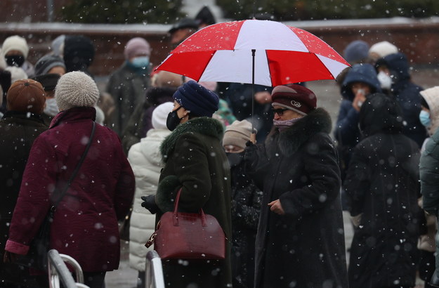 Uczestnicy marszu emerytów w Mińsku / 	STR   /PAP/EPA