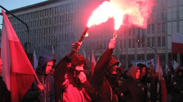 Uczestnicy Marszu Niepodległości w Warszawie /Michał Dukaczewski /RMF FM