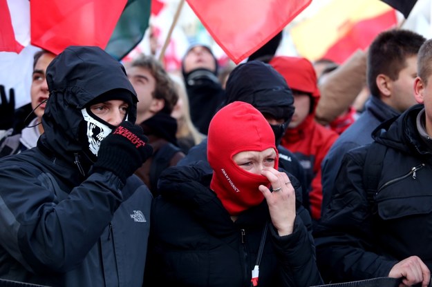 Uczestnicy Marszu Niepodległości /Tomasz Gzell /PAP