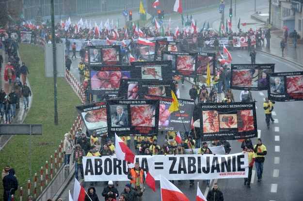 Uczestnicy Marszu Niepodległości /Marcin Obara /PAP