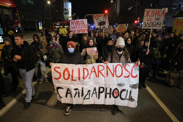 Uczestnicy marszu pod hasłem "Miała na imię Liza" w Warszawie / 	Paweł Supernak   /PAP