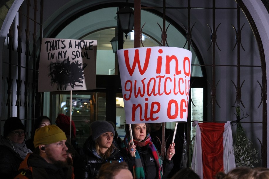 Uczestnicy marszu pod hasłem "Miała na imię Liza" /Paweł Supernak /PAP