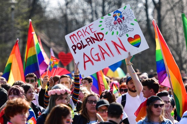 Uczestnicy Marszu Równości w Koszalinie / 	Marcin Bielecki    /PAP