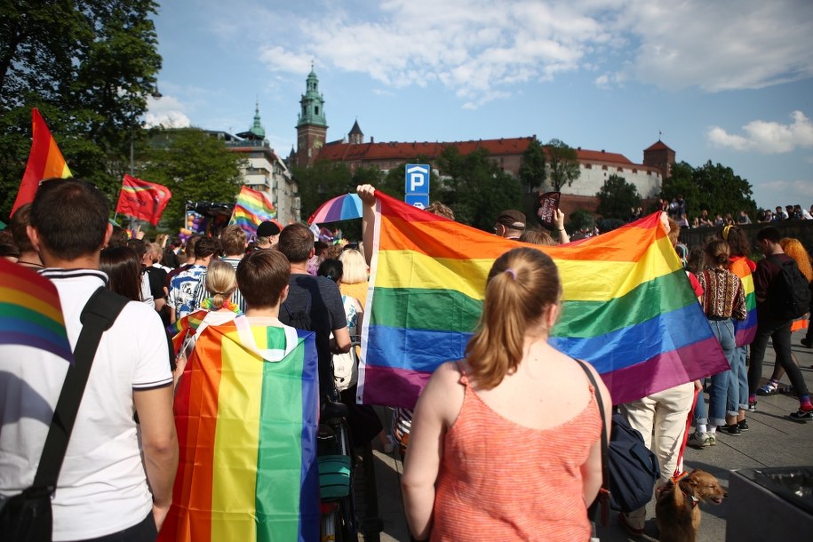 Uczestnicy Marszu Równości w Krakowie //Łukasz Gągulski /PAP