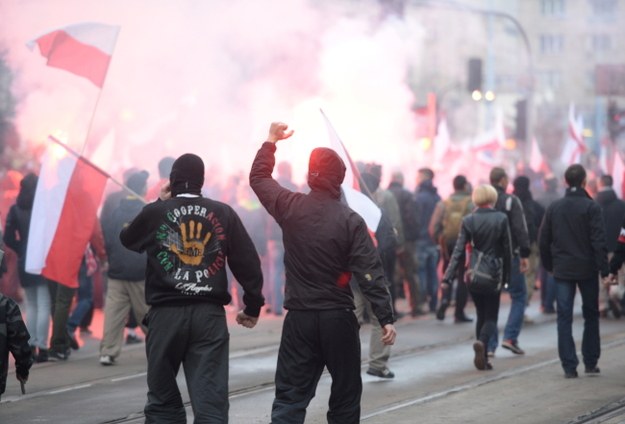 Uczestnicy marszu /Jacek Turczyk /PAP