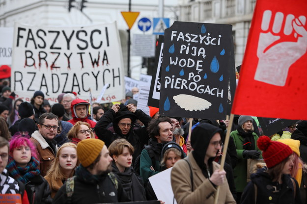 Uczestnicy marszu /Leszek Szymański /PAP
