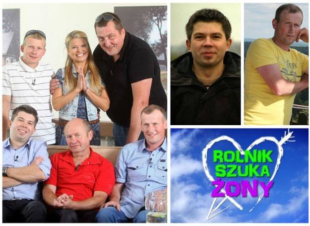 Uczestnicy pierwszej edycji programu "Rolnik szuka żony" z prowadzącą Martą Manowską, fot. Facebook /materiały prasowe