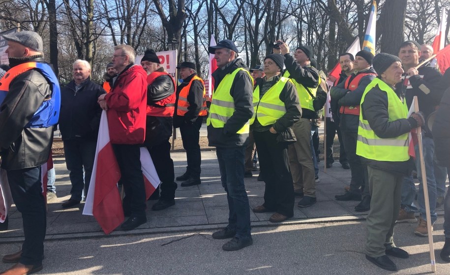 Uczestnicy protestu /Michał Dobrołowcz /RMF FM