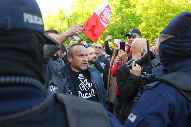 Uczestnicy protestu / 	Radek Pietruszka   /PAP