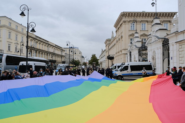 Uczestnicy protestu /Mateusz Marek /PAP