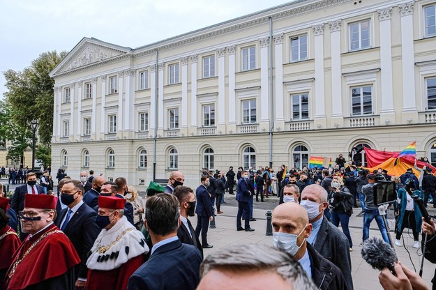 Uczestnicy protestu /Mateusz Marek /PAP