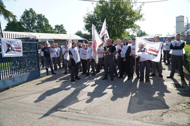 Uczestnicy strajku /fot. Piotr Księżopolski/"Tygodnik Siedlecki" /