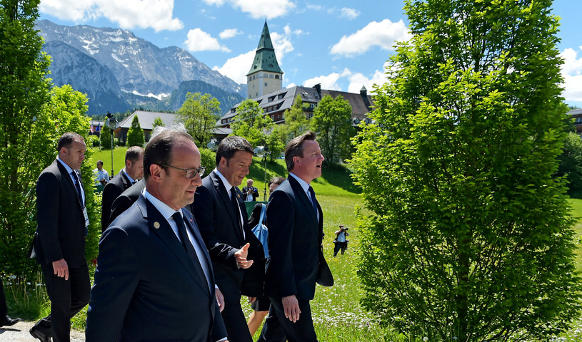 Uczestnicy szczytu G7 w Elmau /AFP