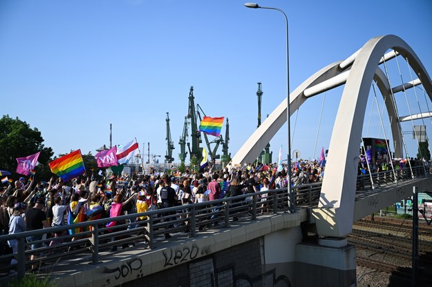 Uczestnicy Trójmiejskiego Marszu Równości / 	Adam Warżawa    /PAP