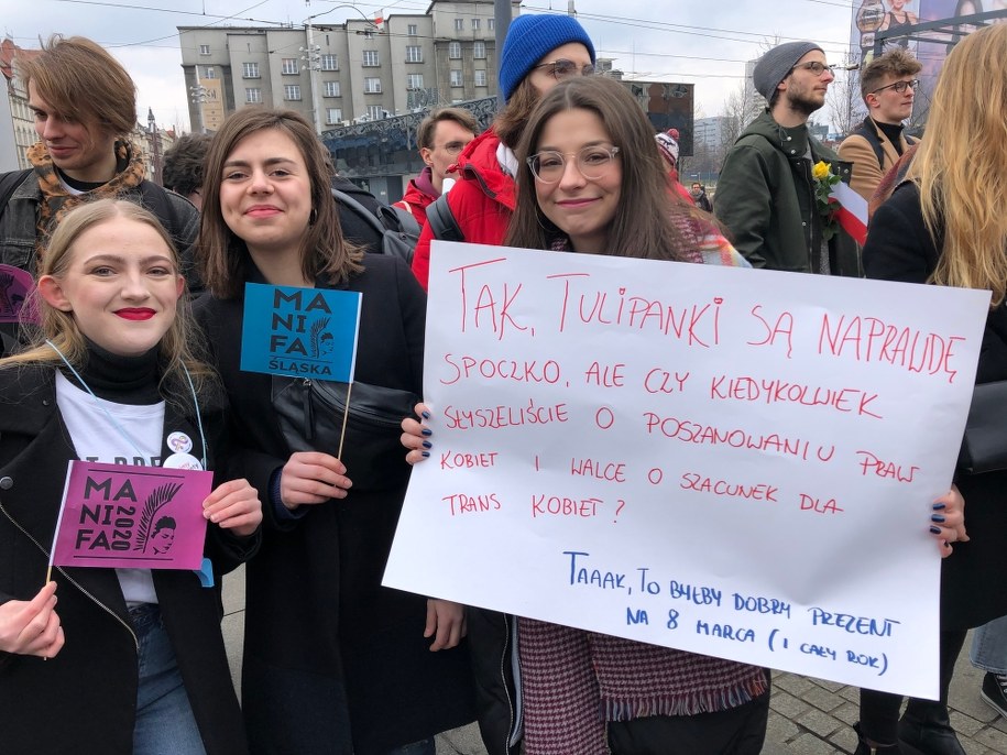 Uczestniczki Śląskiej Manify /Anna Kropaczek /RMF FM