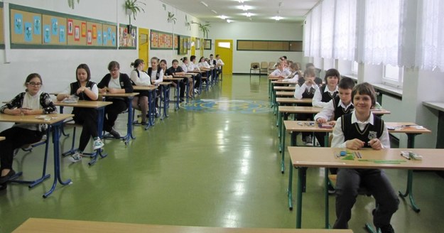 Uczniowie tuż przed egzaminem w lubelskiej SP nr 30 /Krzysztof Kot /RMF FM