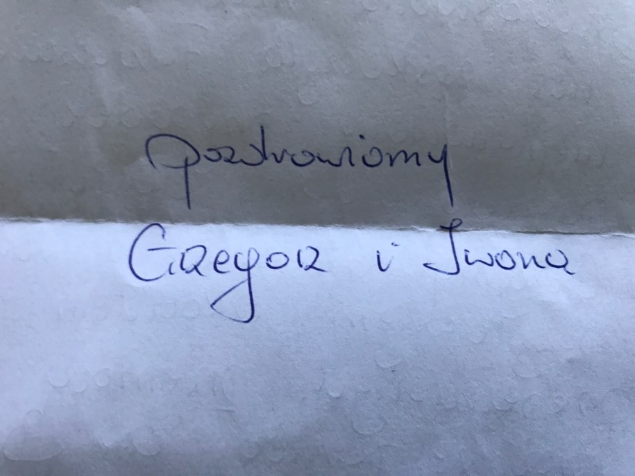 Udało się odnaleźć autora i adresatkę listu. Są razem /Krzysztof Kot /RMF FM