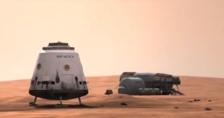 Udane lądowanie kapsuły Dragon na powierchni Marsa wpisuje się w dalekosiężne plany kolonizacji Czerwonej Planety. /materiały prasowe