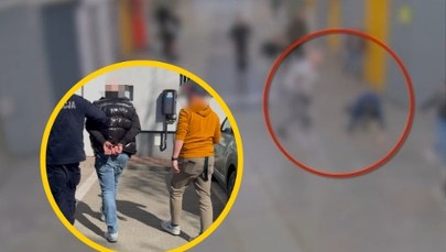 Uderzył w tył głowy, a potem kopał leżącego. Brutalny atak na stacji metra