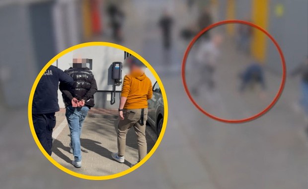 Uderzył w tył głowy, a potem kopał leżącego. Brutalny atak na stacji metra