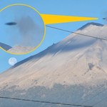 UFO nad meksykańskim wulkanem Popocatepetl? Dziwny obiekt ma kształt dysku