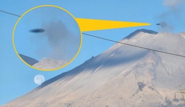 UFO nad meksykańskim wulkanem Popocatepetl? Dziwny obiekt ma kształt dysku