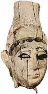 Ugarit, głowa księcia lub księżniczki, kość słoniowa, XIV-XIII w. p.n.e. /Encyklopedia Internautica