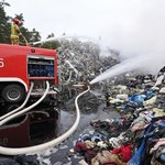 Ugaszono pożar odpadów w Kamieńcu. Akcja strażaków trwała prawie tydzień