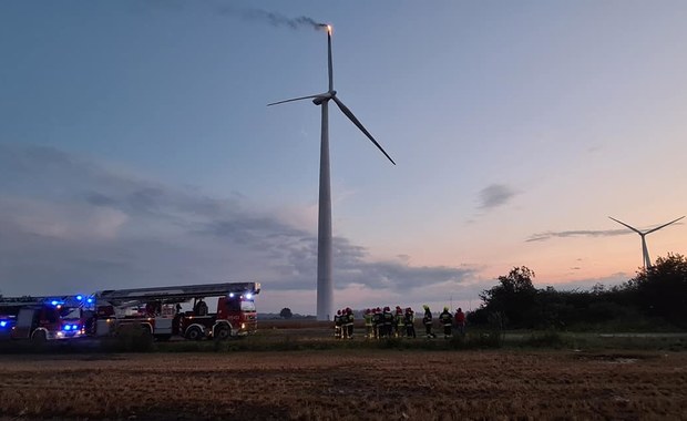 Ugaszono śmigło wiatraka w Ciołkowie w Wielkopolsce