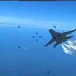 Ujawniono nagranie zderzenia rosyjskiego Su-27 z amerykańskim dronem 