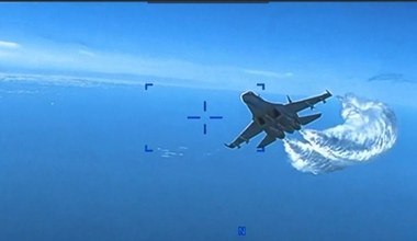Ujawniono nagranie zderzenia rosyjskiego Su-27 z amerykańskim dronem 