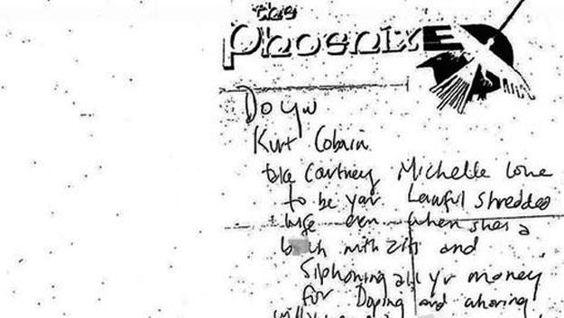 Ujawniony przez policję fragment notatki Kurta Cobaina /