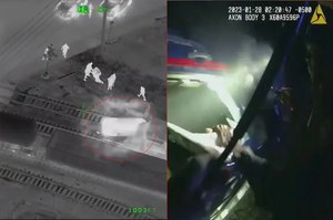 Ukradł radiowóz. Policjanci wyciągnęli go z auta w ostatniej chwili
